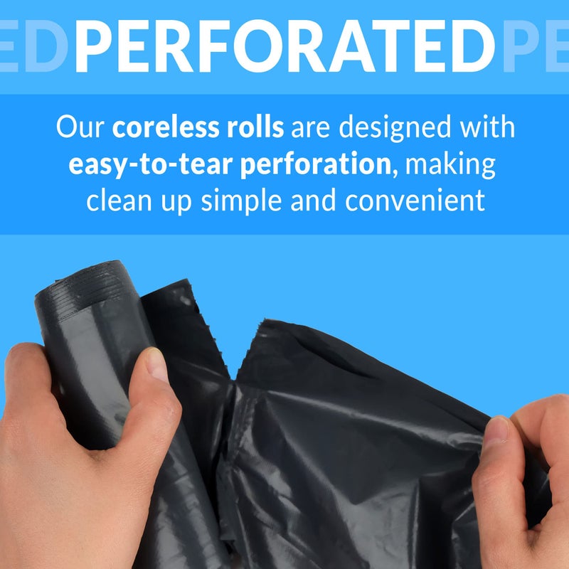 Reli. 6-10 Gallon Trash Bags | 1000 Bags | Black | Bathroom | Strong | Garbage - Image 5